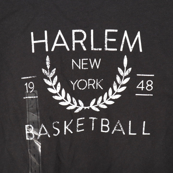 DSG Girls Small Harlem New York Basketball Graphic Tee Pure Black