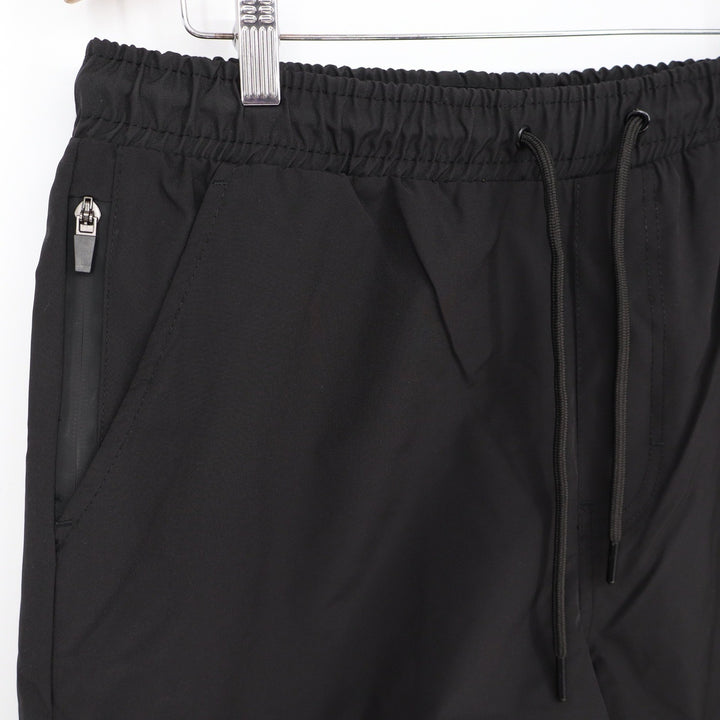 Southpole Mens Black Athletic Shorts Elastic Waist Zipper Pocket L