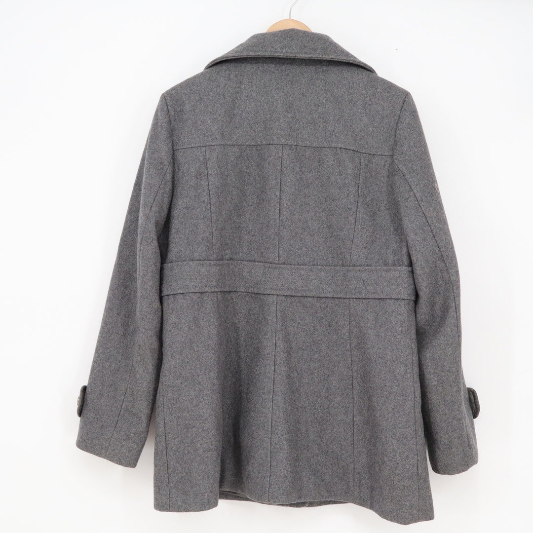 Kenneth Cole New York Womens Wool Blend Pea Coat Charcoal Grey Size 10 DHB0603