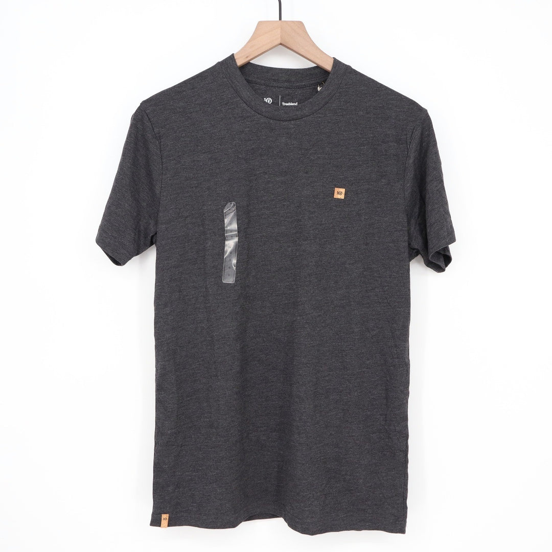 Tentree Mens M Baker T-Shirt Metallic Black Heather Small