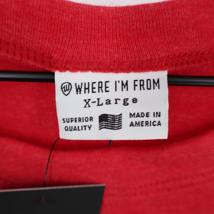 Where I'm From Connecticut USA Graphic Tank Top Red Heather XL