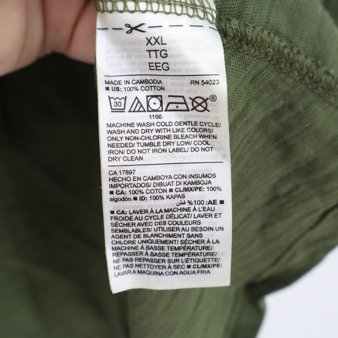 Old Navy EveryWear Olive Green Slub Knit Cotton Tank Top XXL
