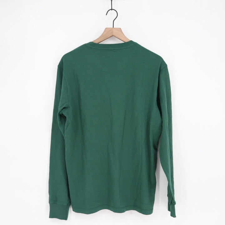 American Giant Tee Shirt Mens Medium Hunter Green Jersey Cotton Ribbed Cuffs