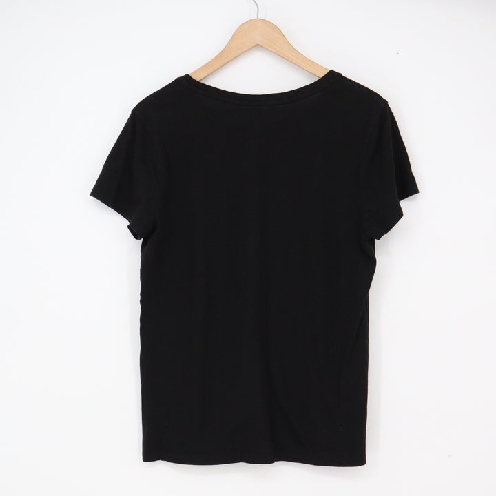 GAP T-Shirt Womens L Favorite T Black Short Sleeve Solid Excellent