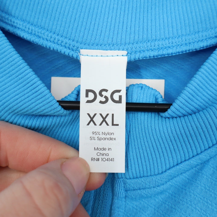 DSG Momentum Seamless 1/4 Zip Pullover Aqua Blue Womens XXL