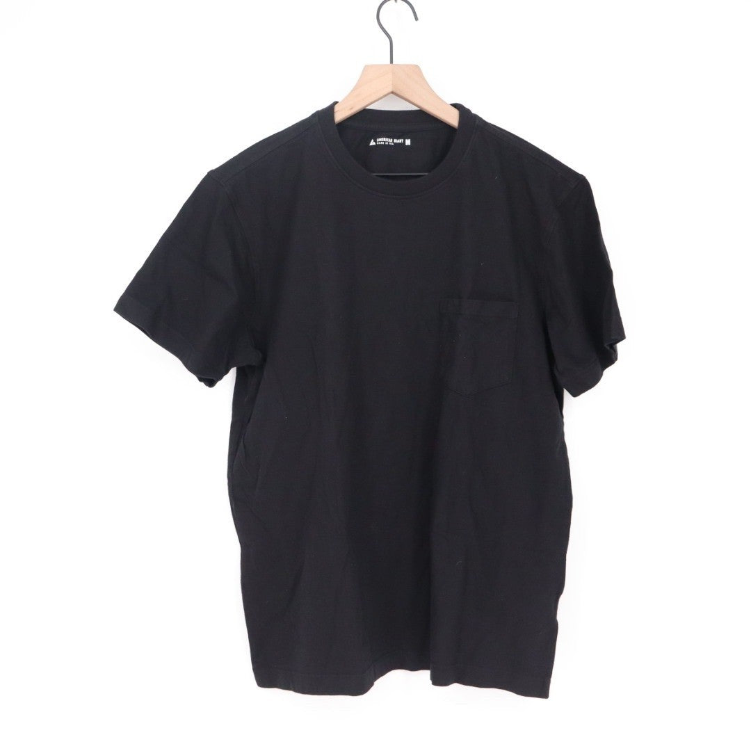American Giant Mens Pocket T Shirt Short Sleeve Crew Neck Size M Made in USA