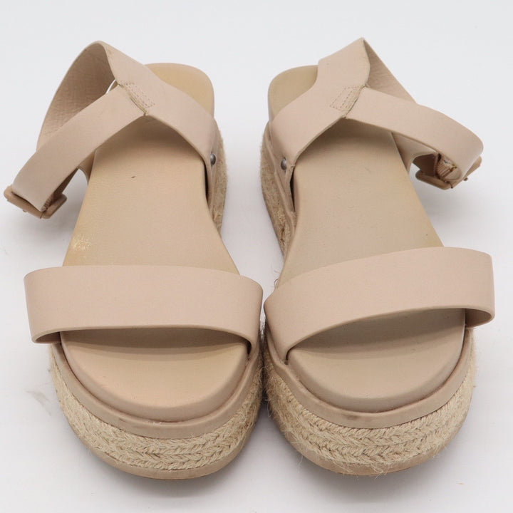 MIA Faustine Nude Beige Platform Espadrille Sandals Lug Sole Womens 8.5 M