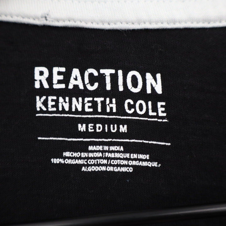 Reaction Kenneth Cole Black Organic Cotton Crew Neck T-Shirt Medium