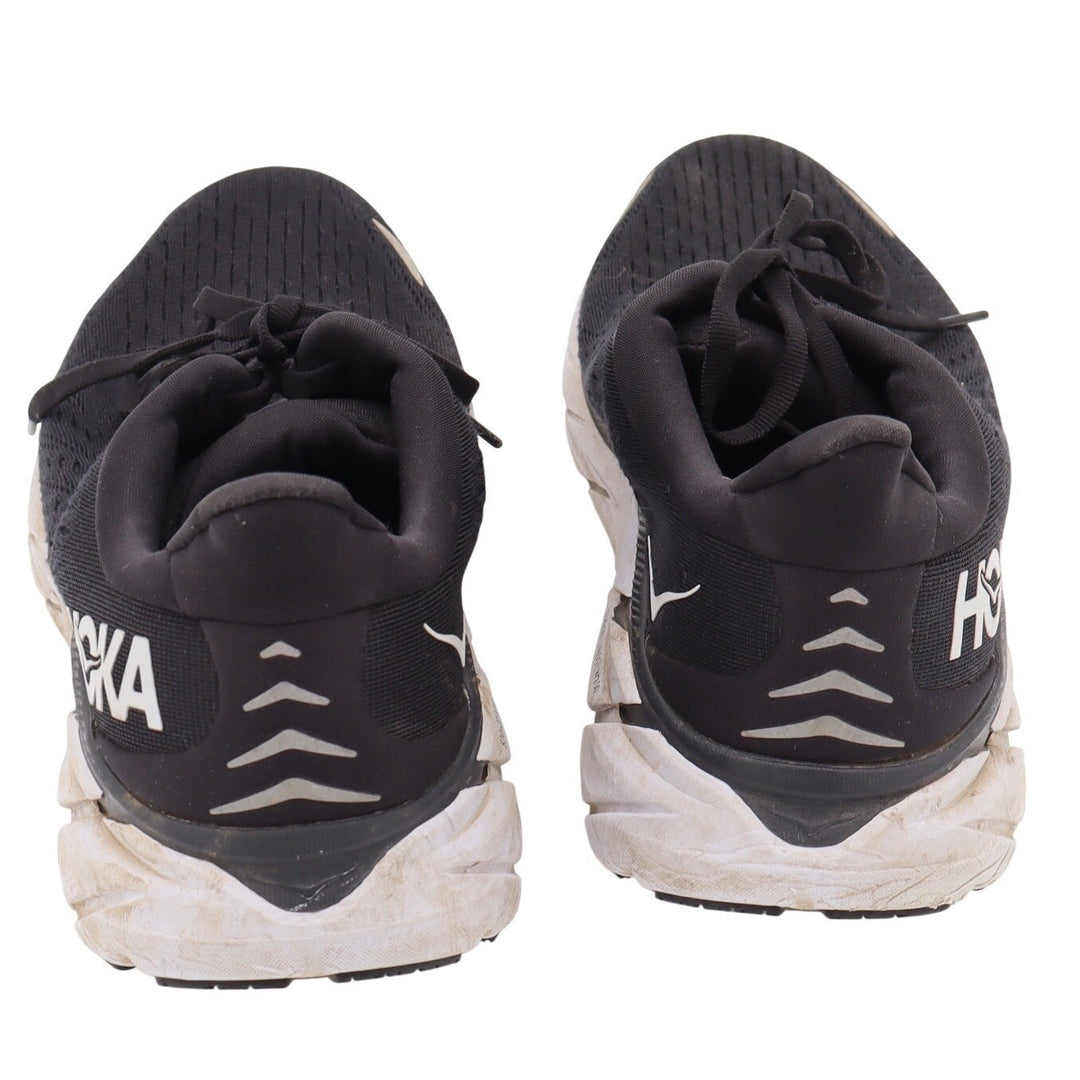 Hoka Running Shoes Mens 10 Clifton 8 Black White Cushioned Athletic Good
