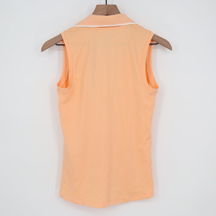 Walter Hagen Performance 11 Womens Sleeveless Golf Polo Shirt Peach Orange XS