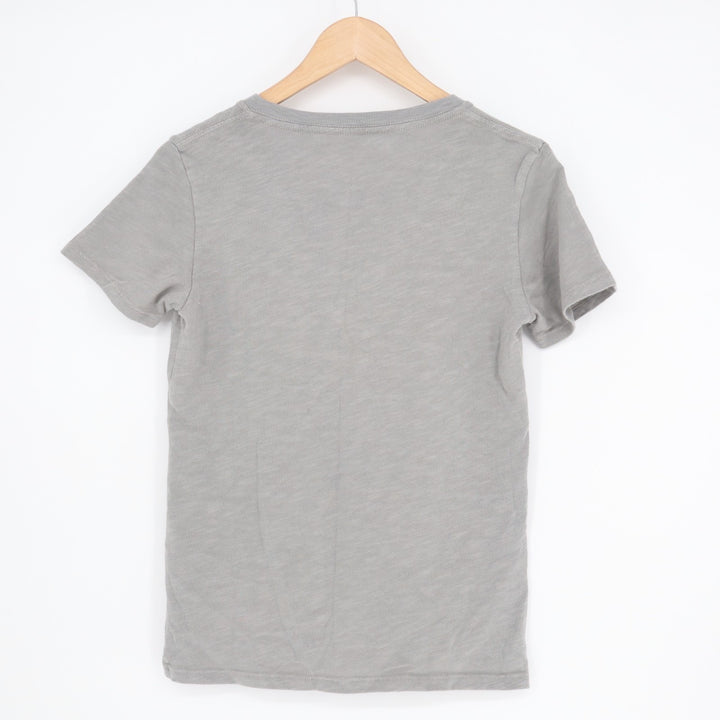 American Giant Classic T-Shirt Womens XS Ghost Grey Cotton V-neck Short Sleeve