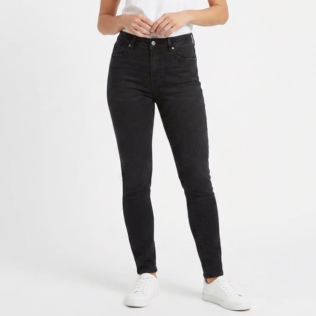 Garage Womens Black Skinny Jeans High Rise Stretch Denim Size 8 Slim Fit Pants
