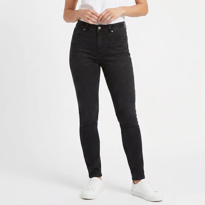 Garage Womens Black Skinny Jeans High Rise Stretch Denim Size 8 Slim Fit Pants