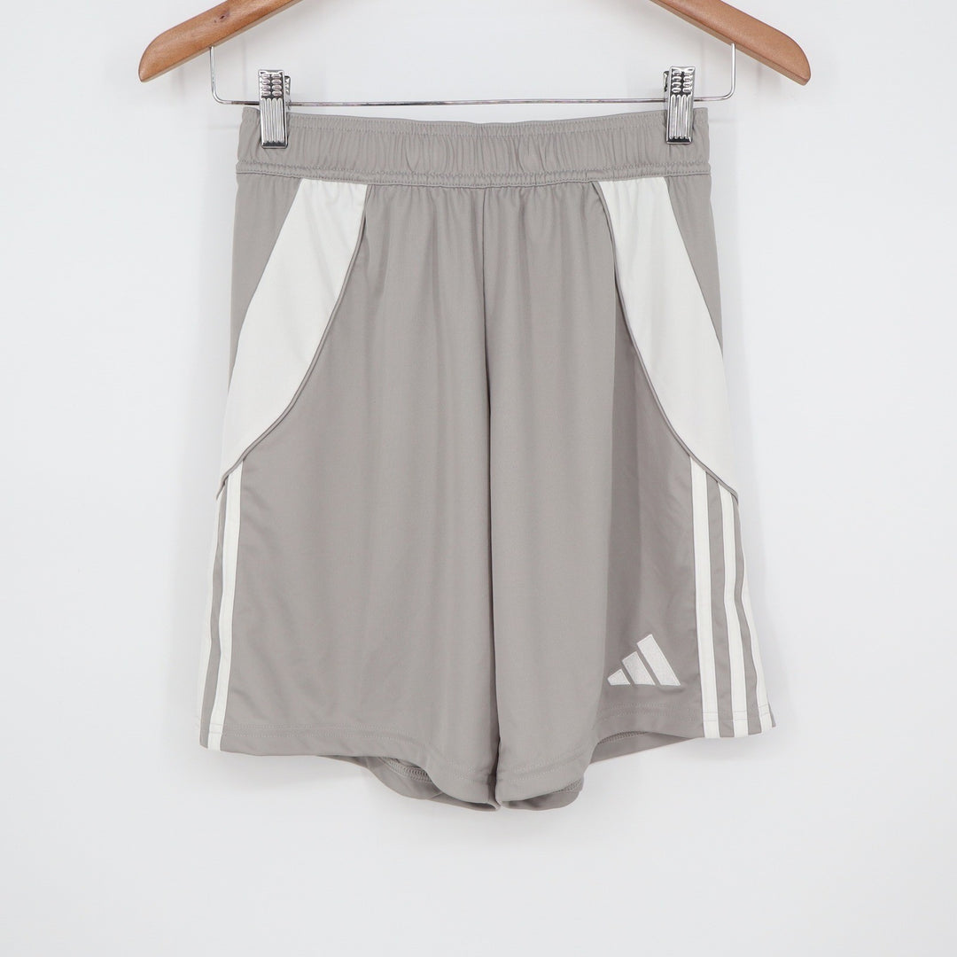 Adidas Mens Tiro 24 Soccer Shorts Grey White XS NEW