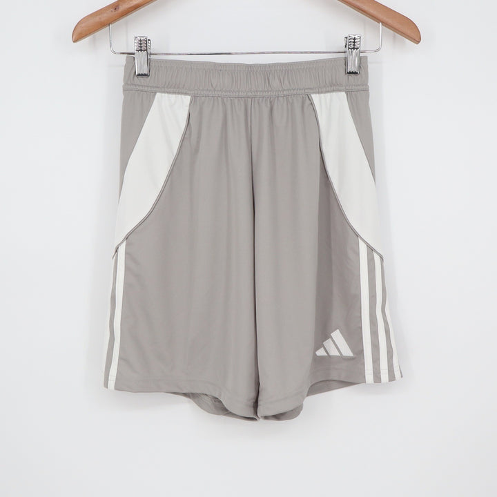Adidas Mens Tiro 24 Soccer Shorts Grey White XS NEW