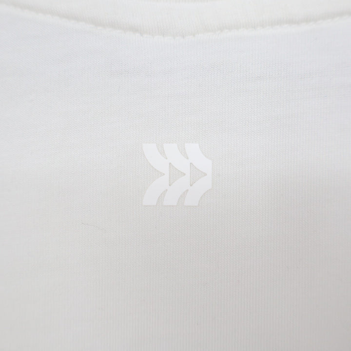 All In Motion Crop Tank Top Womens White Knit Round Neck Yoga Running Activewear