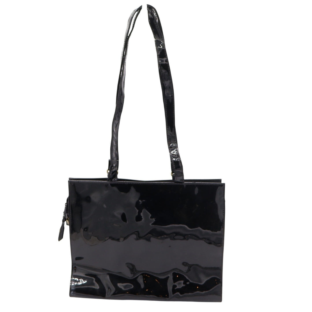 Unbranded Shoulder Bag Women's OS Black Patent Multi Pocket Gold Turlock