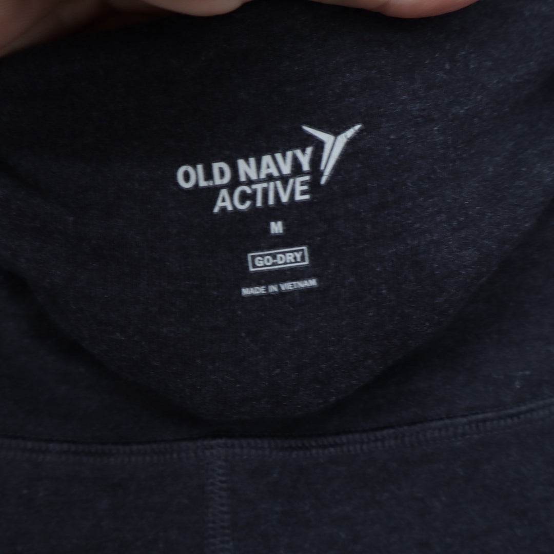 Old Navy Active Go-Dry Yoga Pants Womens Medium Gray Straight Leg High Rise