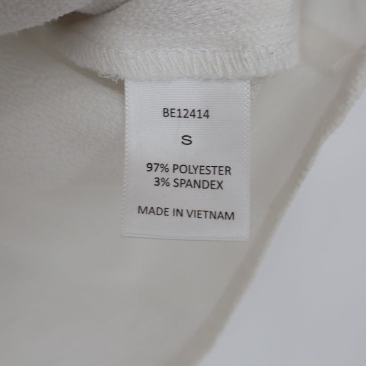 Papermoon Ivory Split Neck Cap Sleeve Pocket Blouse Small