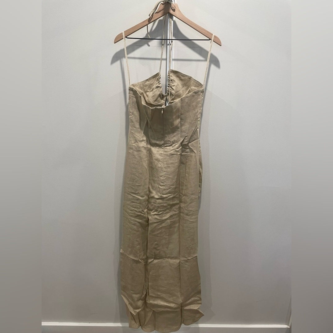 Rumer Estelle Halter Maxi Dress Size M