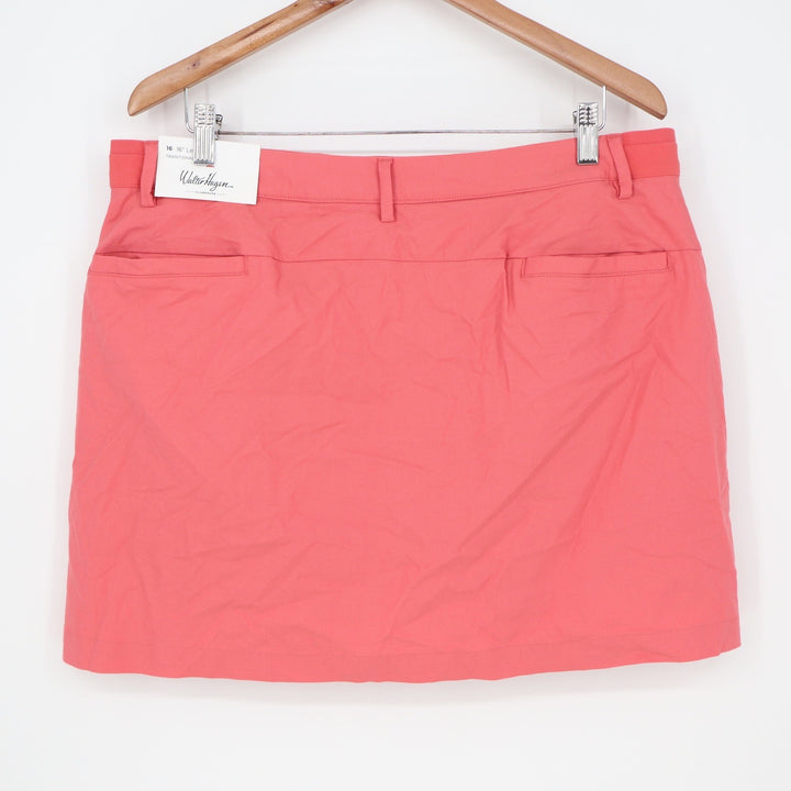 Walter Hagen Clubhouse Golf Skort Coral Pink Size 16 Performance Athletic Skirt