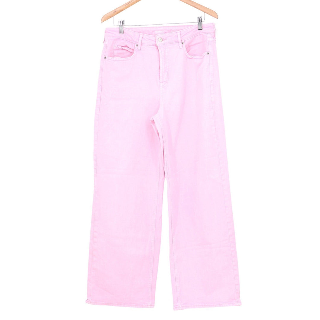 Old Navy Sky-Hi Wide Leg Extra High Rise Pink Jeans Size 12
