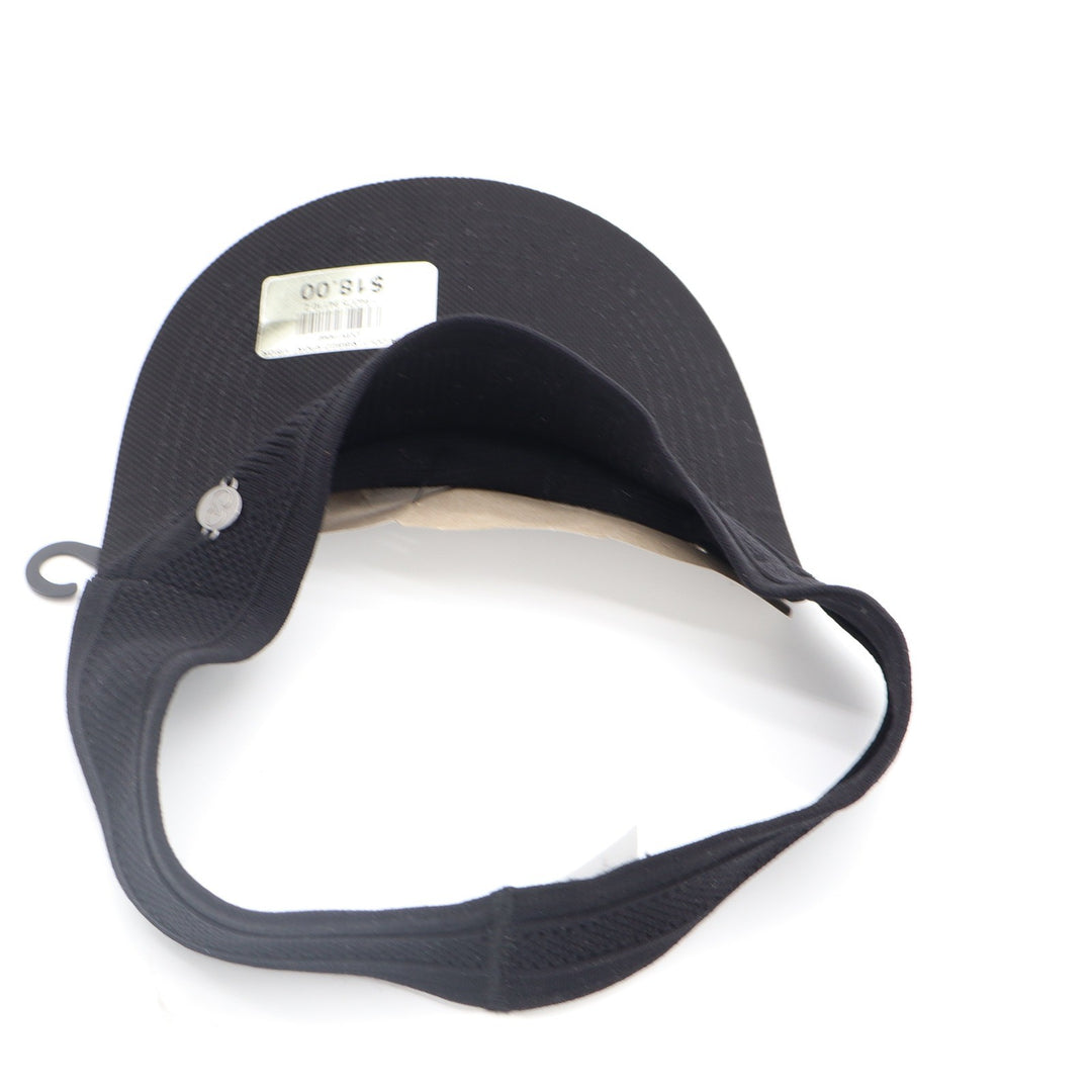 CALIA Golf Ribbed Sport Visor Black Mesh Athletic Sun Hat CGH15040 NEW