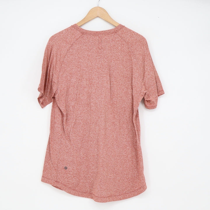 Lululemon T-Shirt Mens L Metal Vent Tech Orange Heathered Better Each Day