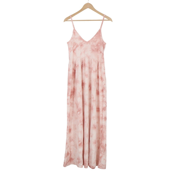 Z Supply Maxi Dress Women's M Pink Tie Dye Spaghetti Strap New