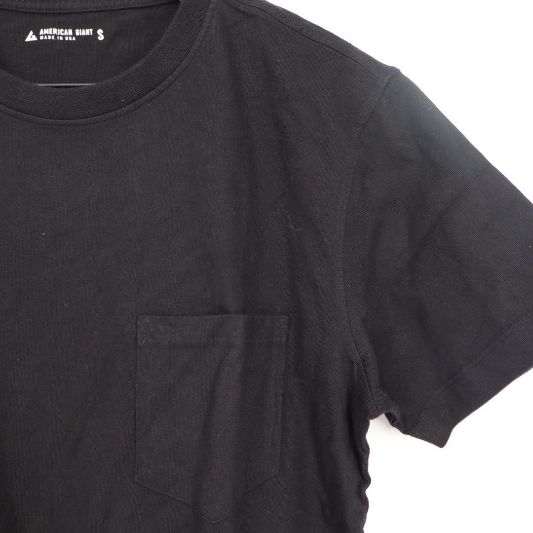 American Giant Men's Picket Tee Black Size S Made In USA