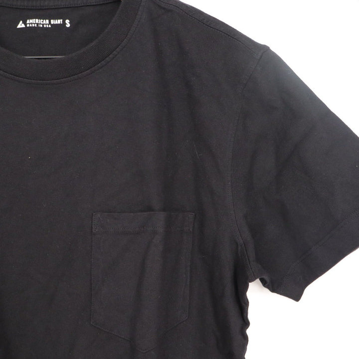 American Giant Men's Picket Tee Black Size S Made In USA