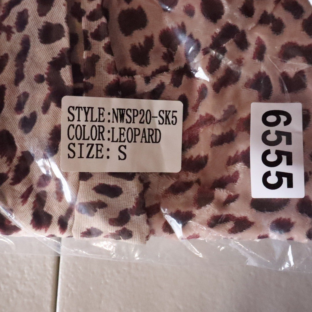 Naked Wardrobe The Statement Leopard Print Asymmetrical Ruffle Mini Skirt