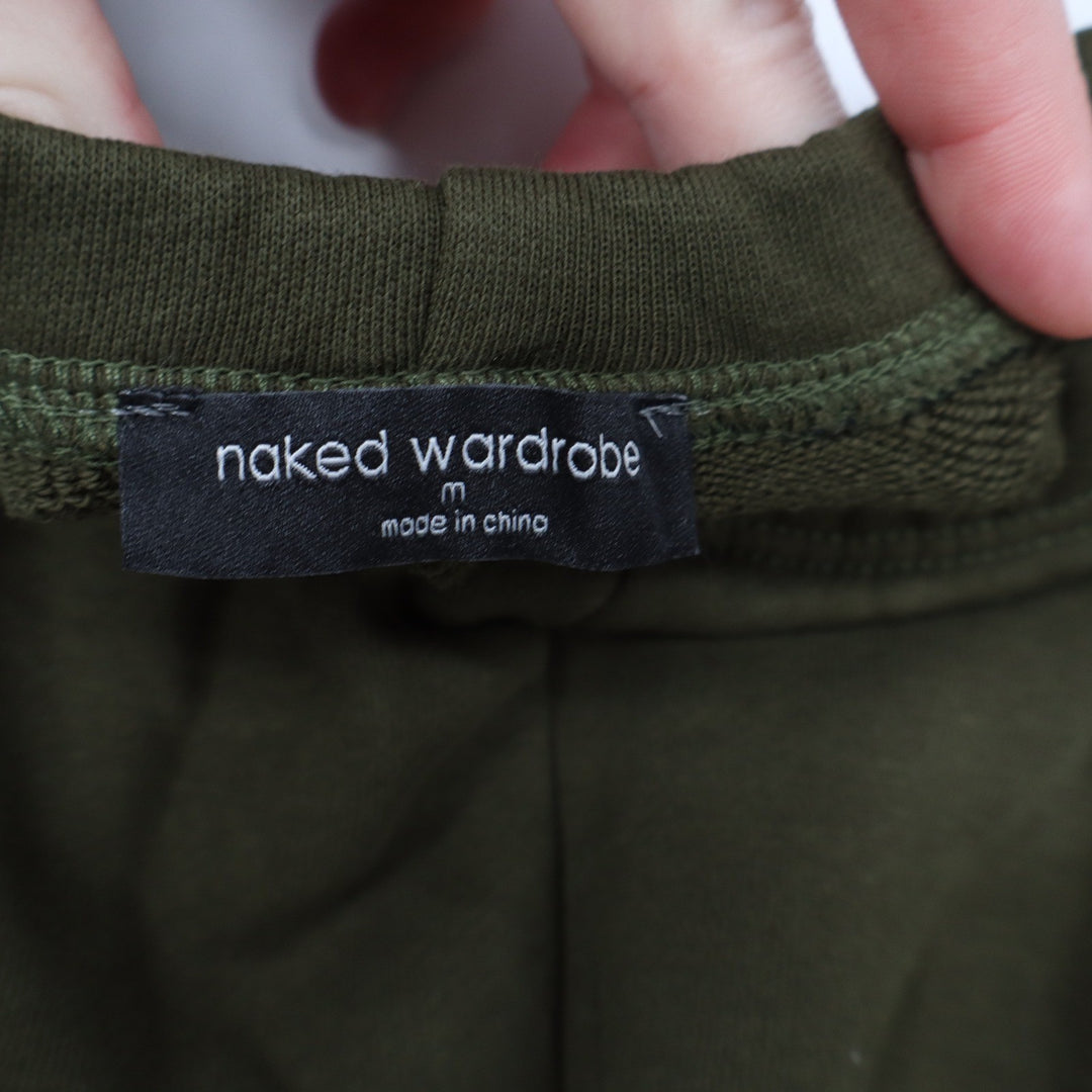Naked Wardrobe Olive Green Straight Leg Sweatpants Medium