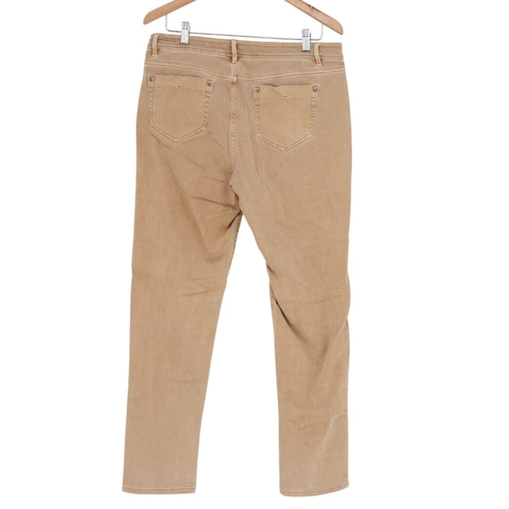 J. Jill Ankle Jeans Womens 14 Brown Denim cotton Stretch Slim Leg Athletic Fit