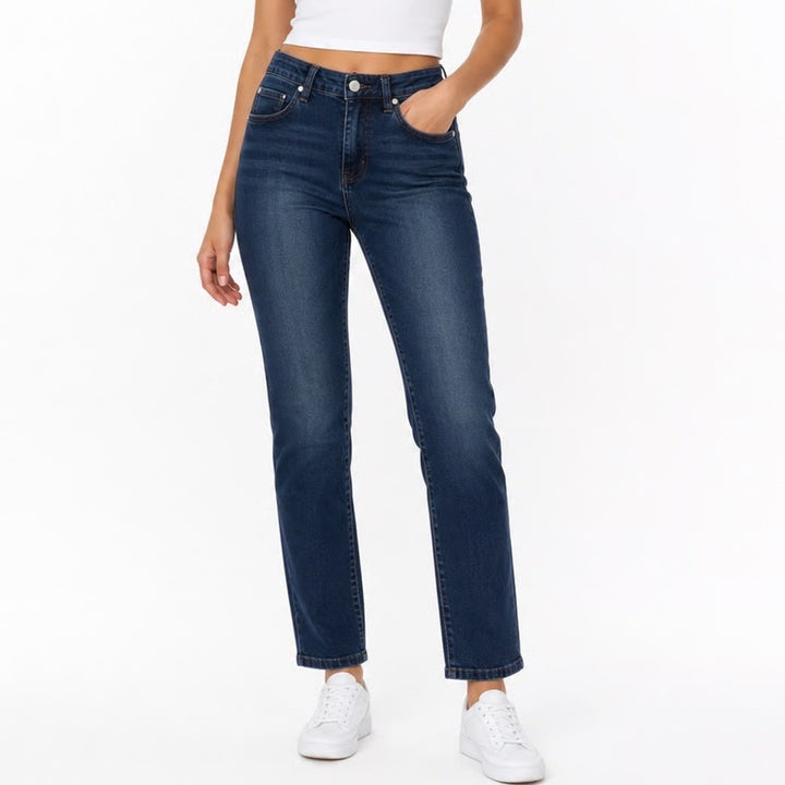 Tahari Ella High Rise Skinny Jeans Womens 4P Dark Wash Blue Denim