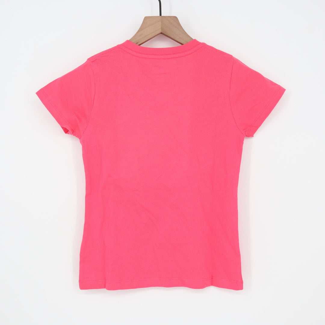 New Era Girls Boston Red Sox Pink Sequin V-Neck Graphic T-Shirt Size 7/8 NWT