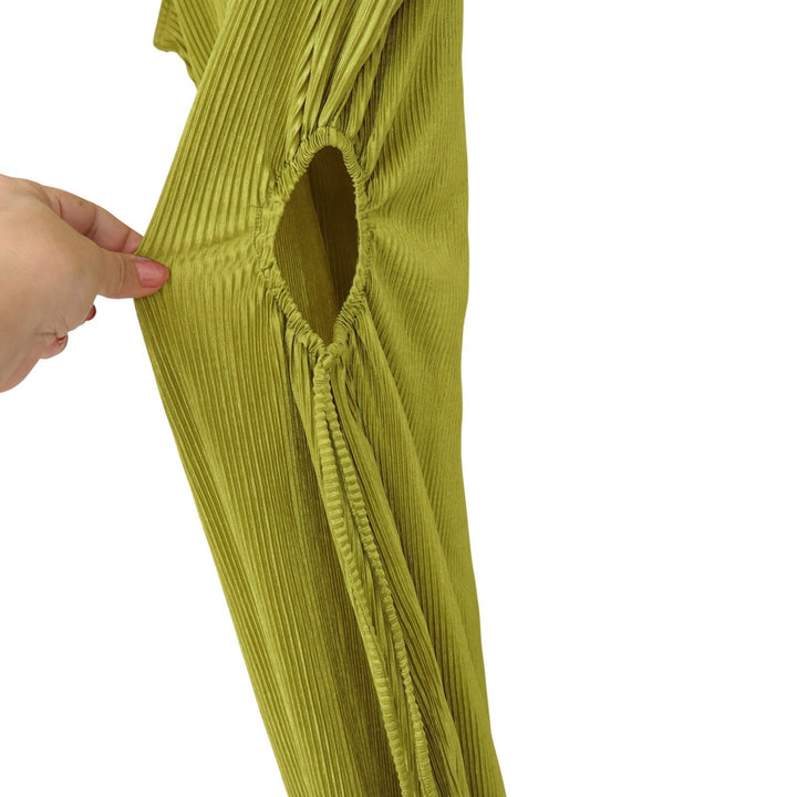 Mimi Chica Midi Dress Womens N/A Plisse Lime Green Side Cut Out Fair