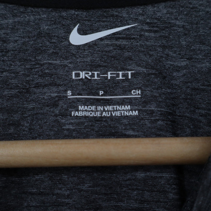 Nike Swim Mens Dri-FIT Heathered Charcoal Grey Rash Guard Training Tee Size S