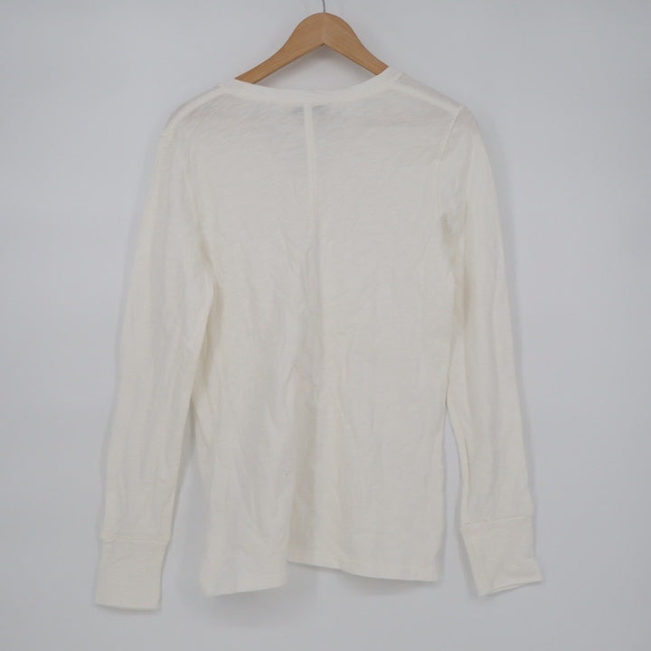 American Giant Women's Premium Slub Long Sleeve V-Neck Tee Size M