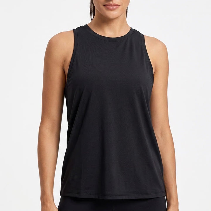 All in Motion Mens Black Activewear Tank Top Sleeveless Crew Neck Size L