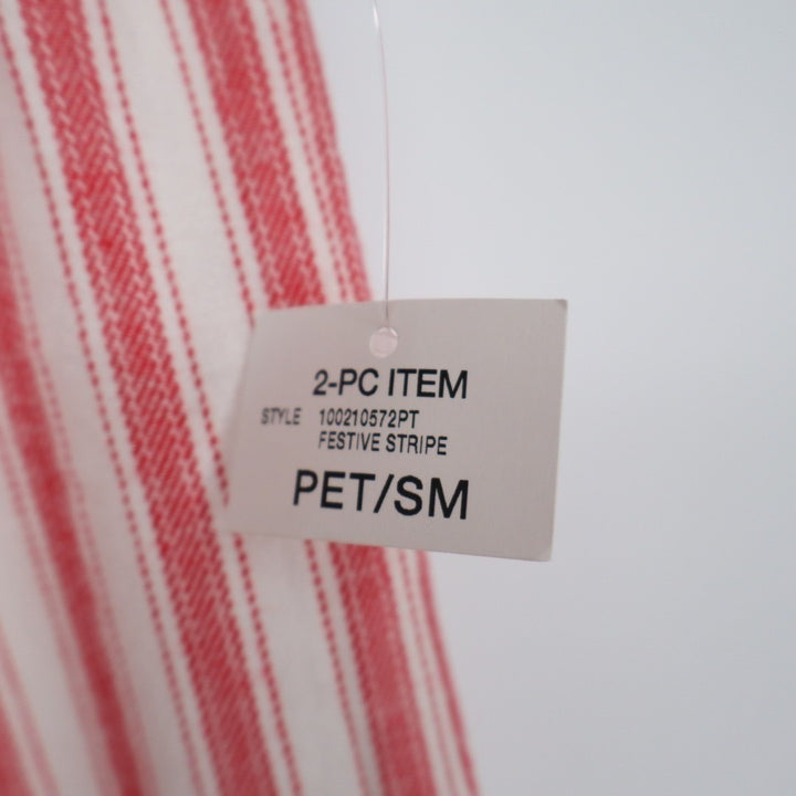 Charter Club Intimates Pajama Pants Womens Petite Small Red White Festive Stripe