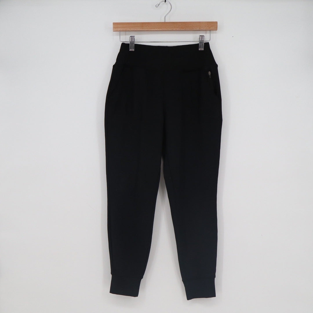 LegEnd Active Womens Black High Waisted Joggers Tapered Sweatpants Size S
