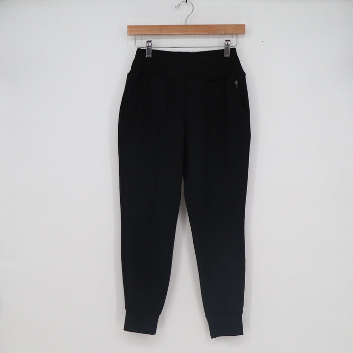 LegEnd Active Womens Black High Waisted Joggers Tapered Sweatpants Size S