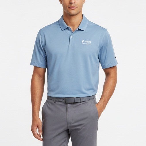 Nike Golf Dri Fit Polo Shirt Mens Large Hero World Challenge Blue Short Sleeve