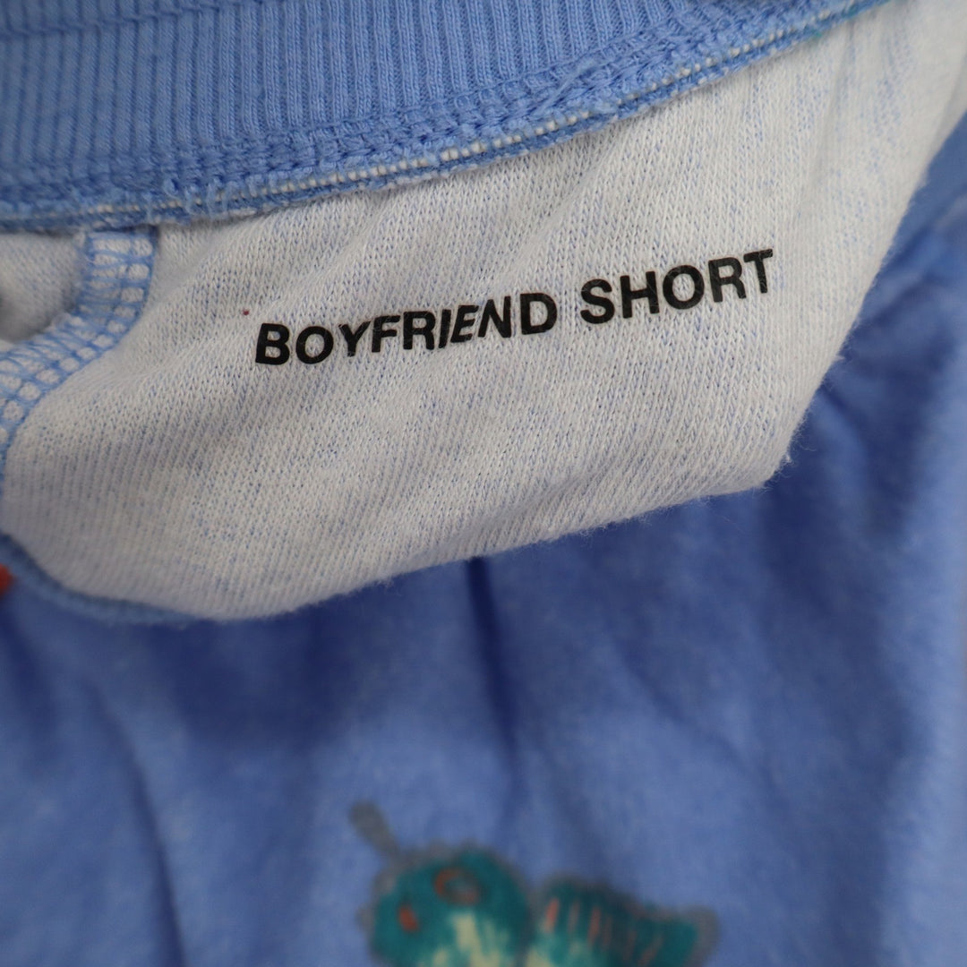 SO Goods For Life Blue Butterfly Print Boyfriend Shorts Womens Large Loungewear