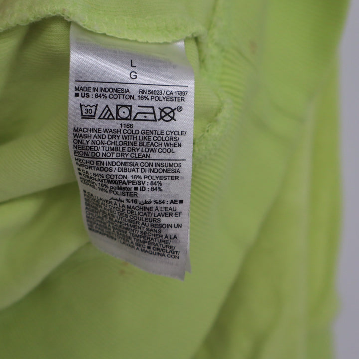 Old Navy Mens Lime Green Terry Cloth Lounge Set Sweatshirt & Shorts Size L