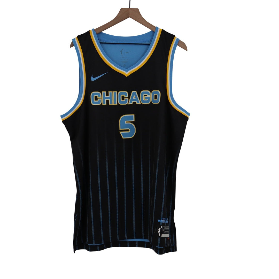 Nike Chicago Sky Angel Reese Rebel Edition Victory Jersey Black Blue XL