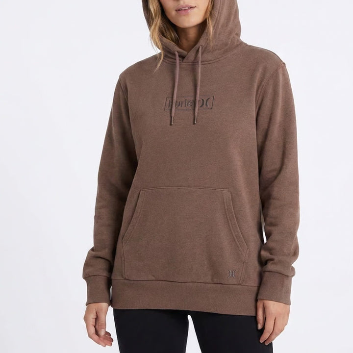 Hurley Hoodie Mens Medium Brown Cotton Long Sleeve Kangaroo Pocket Pullover