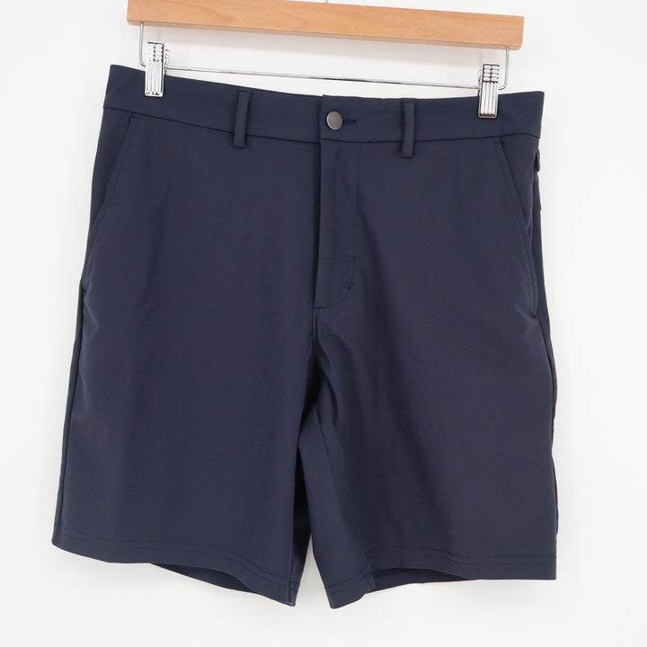 Commission Shorts Mens 30 Navy Blue Technical Stretch 8 Inch Inseam