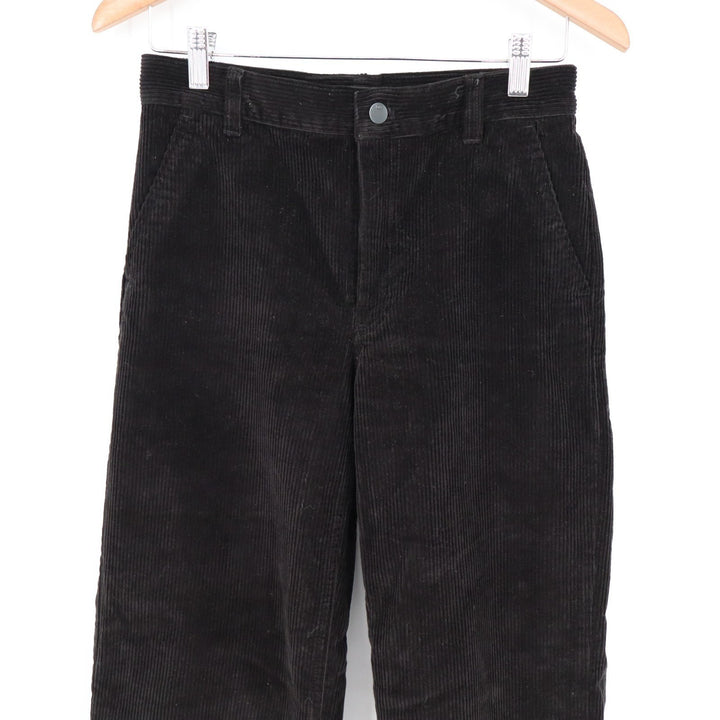 Aritzia TNA Ripcord Corduroy Chino Pants Womens 2 Black Cotton Relaxed Wide Leg